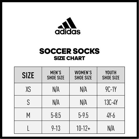 adidas sock size guide.